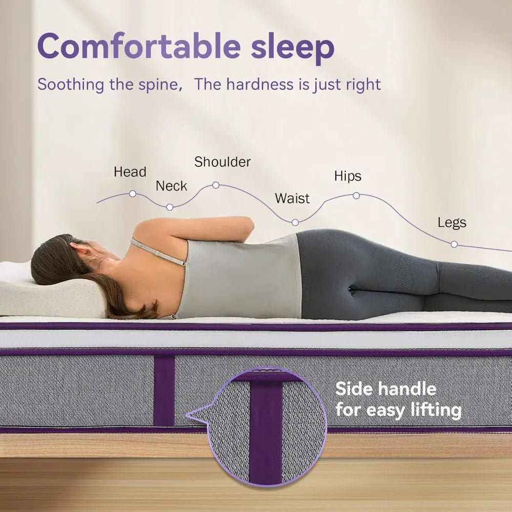 12 Inch Hybrid Memory Foam Mattress